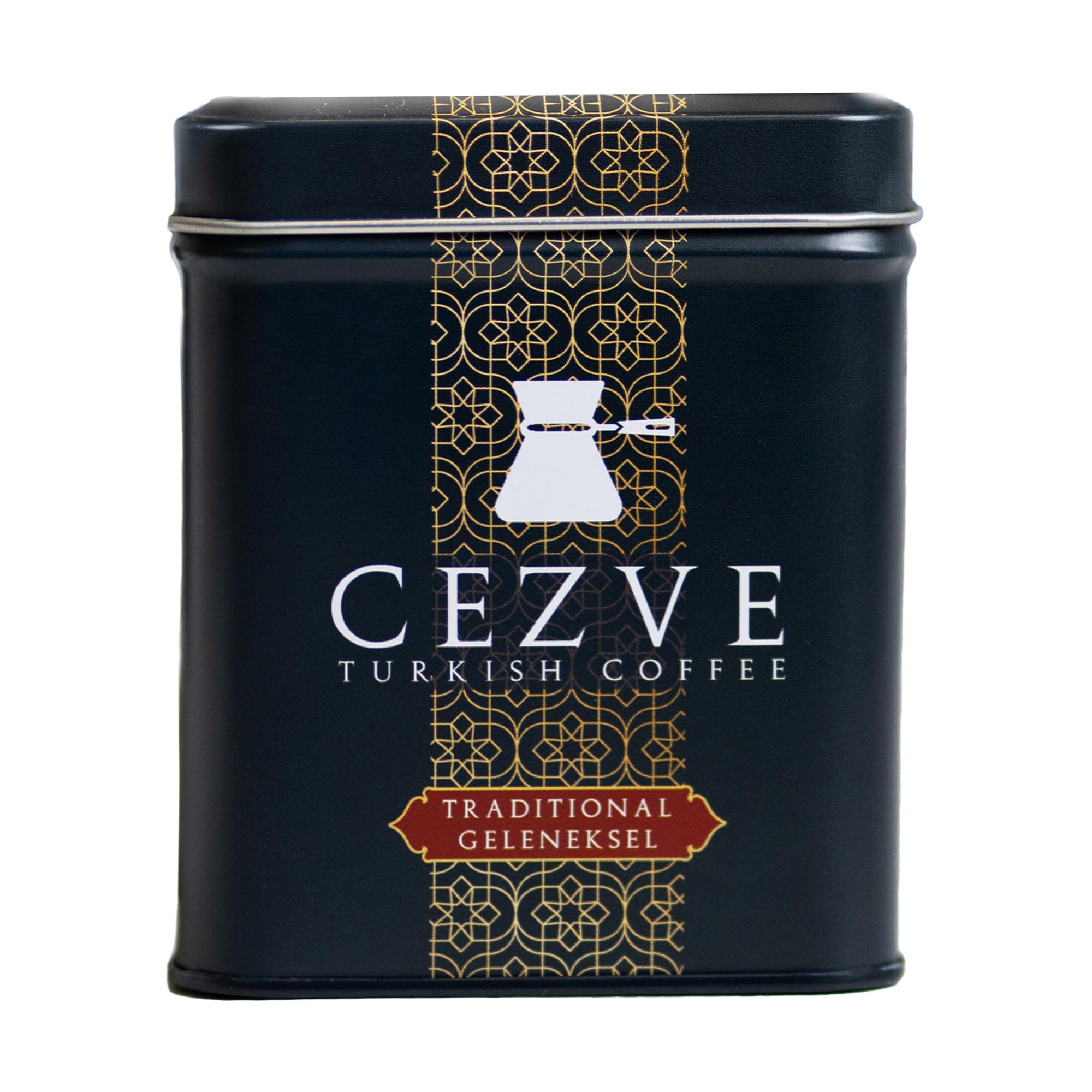 Cezve Turkish Coffee - Finely Ground 100% Arabica, Locally Roasted in USA, Traditional Flavor, Rich Foam, Small Batch Fresh Ground Coffee, 3.5oz
