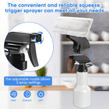 Window Vacuum Squeegee Cordless, Handheld Window Vac with Multi-Purpose Spray Bottle & Microfiber Cloth, Electric Cleaning Tool for Windows, Mirror