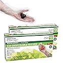 KLEEN CHEF Disposable Food Handling Long Cuff Poly Gloves | One Size Fits Most, 525 per Box (2 Boxes)