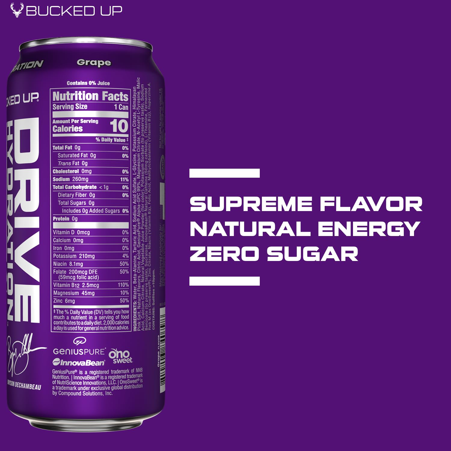 Drive Drink [Bryson] [Grape] [12 CT]
