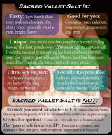 SACRED VALLEY SALT from Maras, Peru - Small Grain Finishing Salt - 4 Pound Bulk Bag