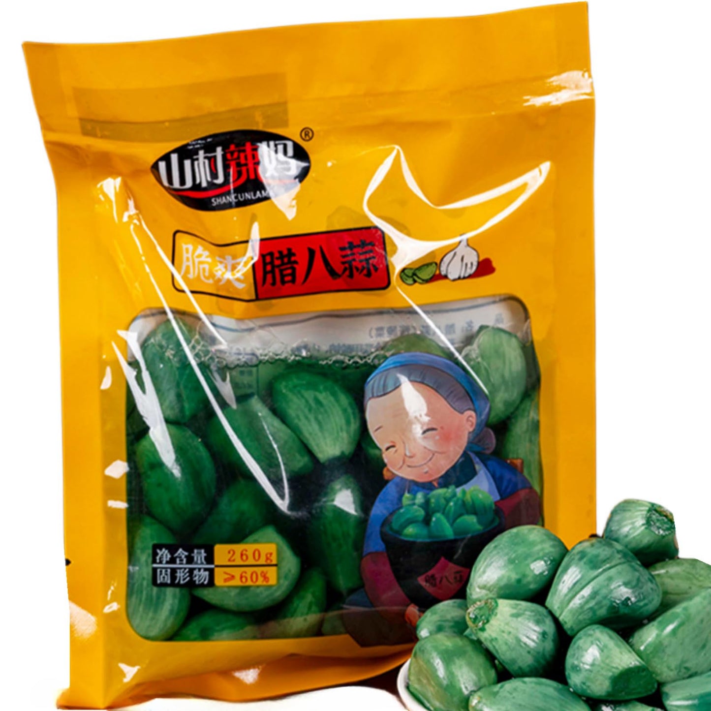 Laba Garlic, Jade Garlic, Fresh Green Garlic, Pickled Vegetable, Pickled with Vinegar, Pickled Garlic, Sugar Garlic, Sweet and Sour Garlic