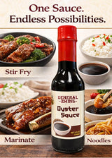 General Zhing Oyster Sauce, Two 5 Ounce Bottles of Asian Oyster Flavored Sauce, Delicious Asian Sauce (2-pack, 10, Fl Oz)