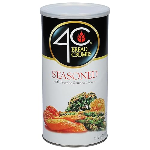 4C Premium Bread Crumbs, Seasoned with Pecorino Romano Cheese, 24 Ounce (Pack of 1)