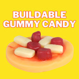 Easter Pepperoni Pizza Gummy Lunchable Kit, Candy that Looks Like Food, Basket Stuffers, 3.14 Ounces (Pack of 2)