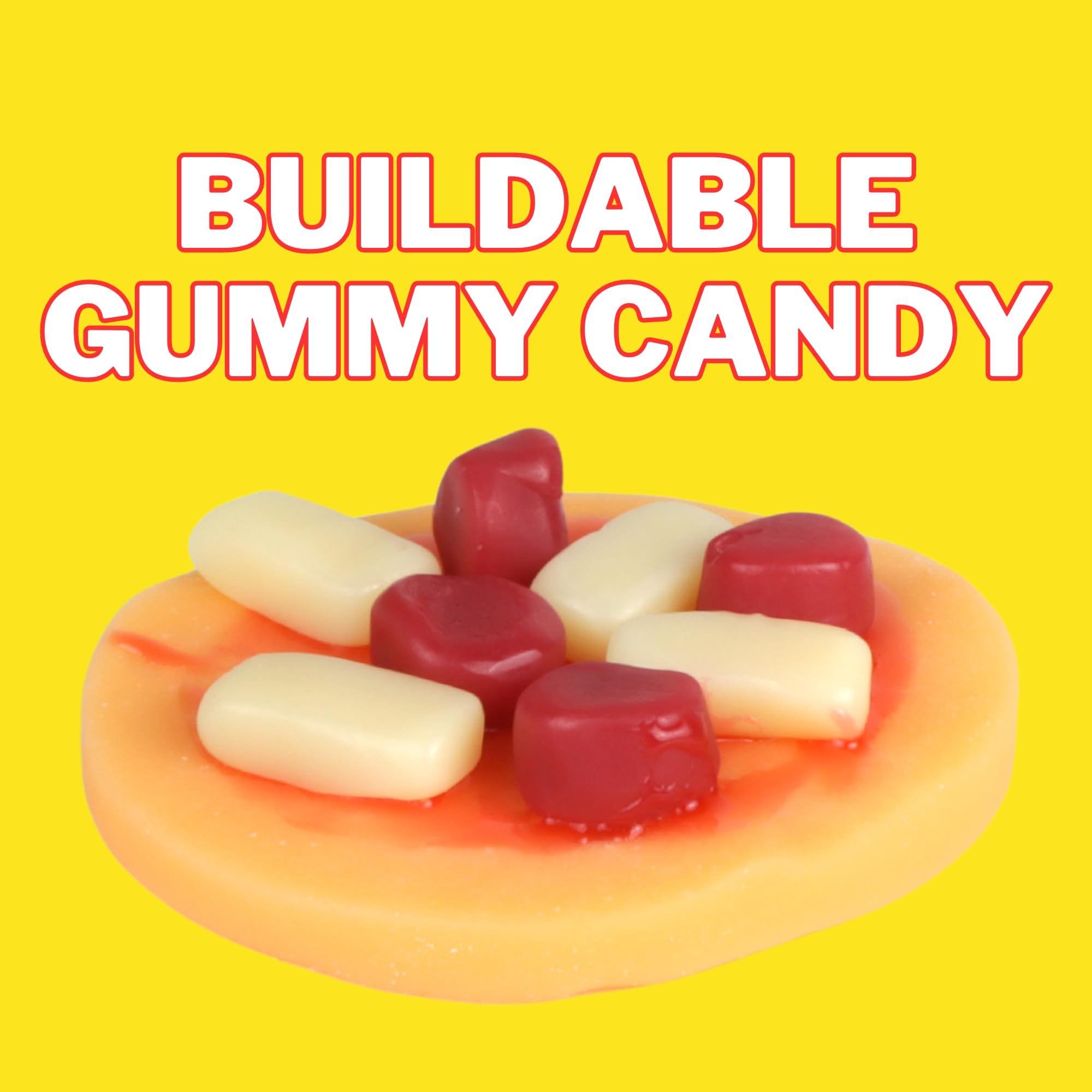Easter Pepperoni Pizza Gummy Lunchable Kit, Candy that Looks Like Food, Basket Stuffers, 3.14 Ounces (Pack of 2)