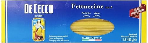 De Cecco Fettuccine #6 16 Ounces (Case of 20)