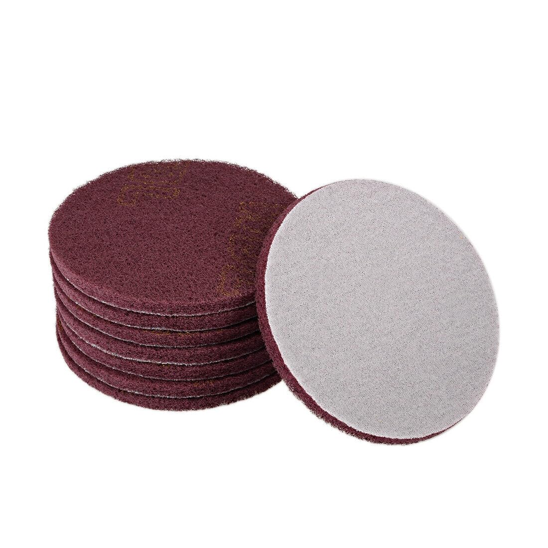 KONVER 5"" Inch Scrubber Scouring Pad 22 Pack Grit 240 Grit 320 Drill Scuffing Disc Hoop and Loop Surface Cleaning Tool