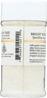 INDIA TREE White Decorating Sugar, 3.5 OZ