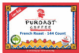 Puroast Low Acid Coffee| French Roast Single Serve Pods | Dark Roast | High Antioxidants & High pH |No Bitter Aftertaste | Reduced Heartburn & GERD