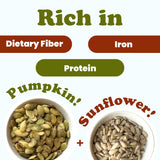 Food to Live Organic Sprouted Sunflower and Pumpkin Seed Mix with Himalayan Salt, 8 Ounces - Natural Snack, Rich in Protein, Perfect for Snacking