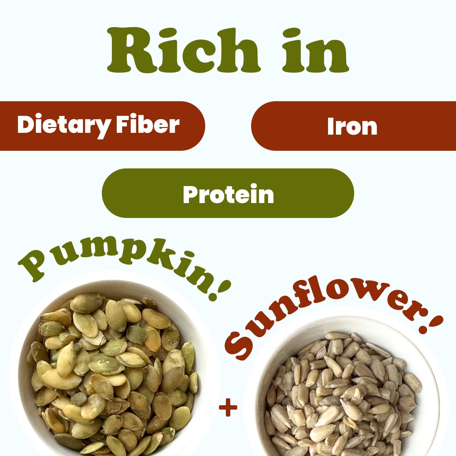 Food to Live Organic Sprouted Sunflower and Pumpkin Seed Mix with Himalayan Salt, 8 Ounces - Natural Snack, Rich in Protein, Perfect for Snacking