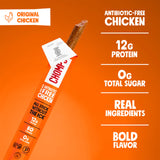 Chomps Original Chicken Jerky Meat Snack Sticks 24-Pack - Keto, Paleo, Low Carb, Whole30 Approved, 12g Lean Meat Protein, Gluten Free, Antibiotic