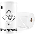 Fantasticlean Microfiber Cleaning Cloth Roll -75 Pack, Tear Away Microfiber Towels, 12" x 12", Reusable, Washable, Scratch Free, Ultra Absorbent