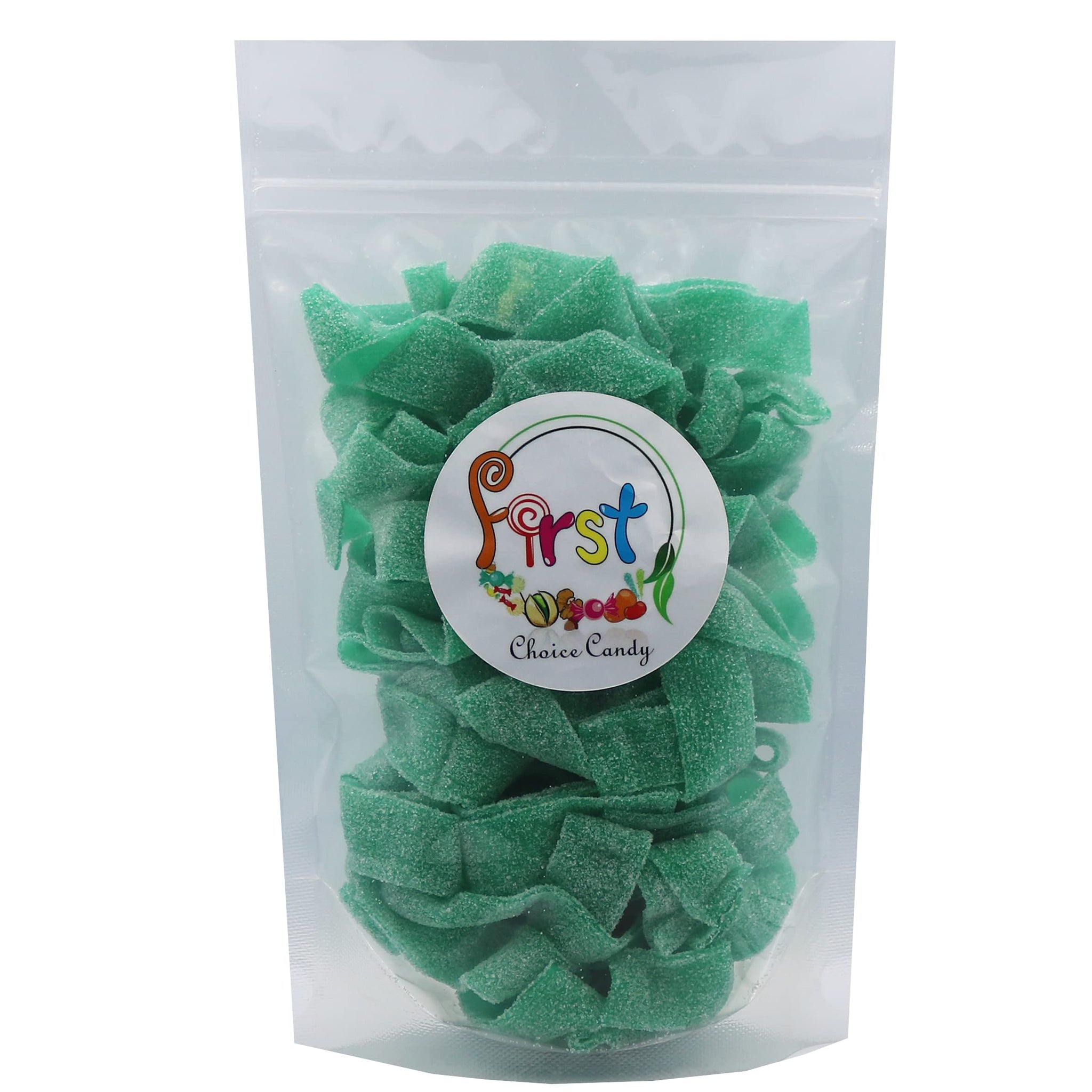 Variety Color Sour Gummy Belts (Green Apple, 1 LB)