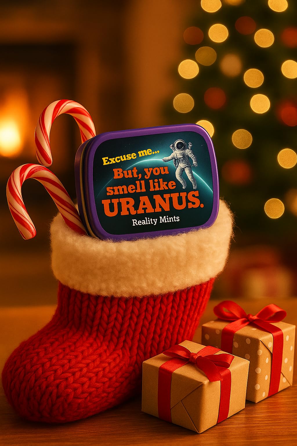 You Smell Like Uranus Mints Weird Gag for Friends Men Stocking Stuffers for Adults and Teens Cool Space Novelties for Guys Chocolate Breath Mints