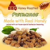 BBQ Honey Roasted Pistachio (Shelled, No Shell) by It's Delish, 12 Oz Bulk | Gourmet Pistachio (Shelled, No Shell) in Honey Sugar Coating and Barbecue