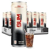 BUM Sugar-Free Energy Drink, Cola - Lightly Carbonated & No Artificial Colors, Natural Caffeine & Citicoline for Energy & Focus, Brain Boost & Workout