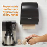 Coastwide Professional Recycled Hardwound Paper Towels, 1-Ply, 800 ft./Roll, 6 Rolls/Carton