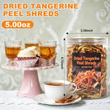 Dried Tangerine Peel Strip, Chinese Seasoning Spice,Orange Peel Tea,Great for Cooking, Baking and Tea, Chen Pi Si,Orange peel strips ????140g/4.9oz)