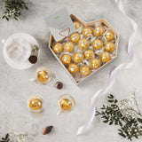 TEHAUX 100 Pack Acrylic Chocolate Holder Cups with Lids, Round Truffle Box