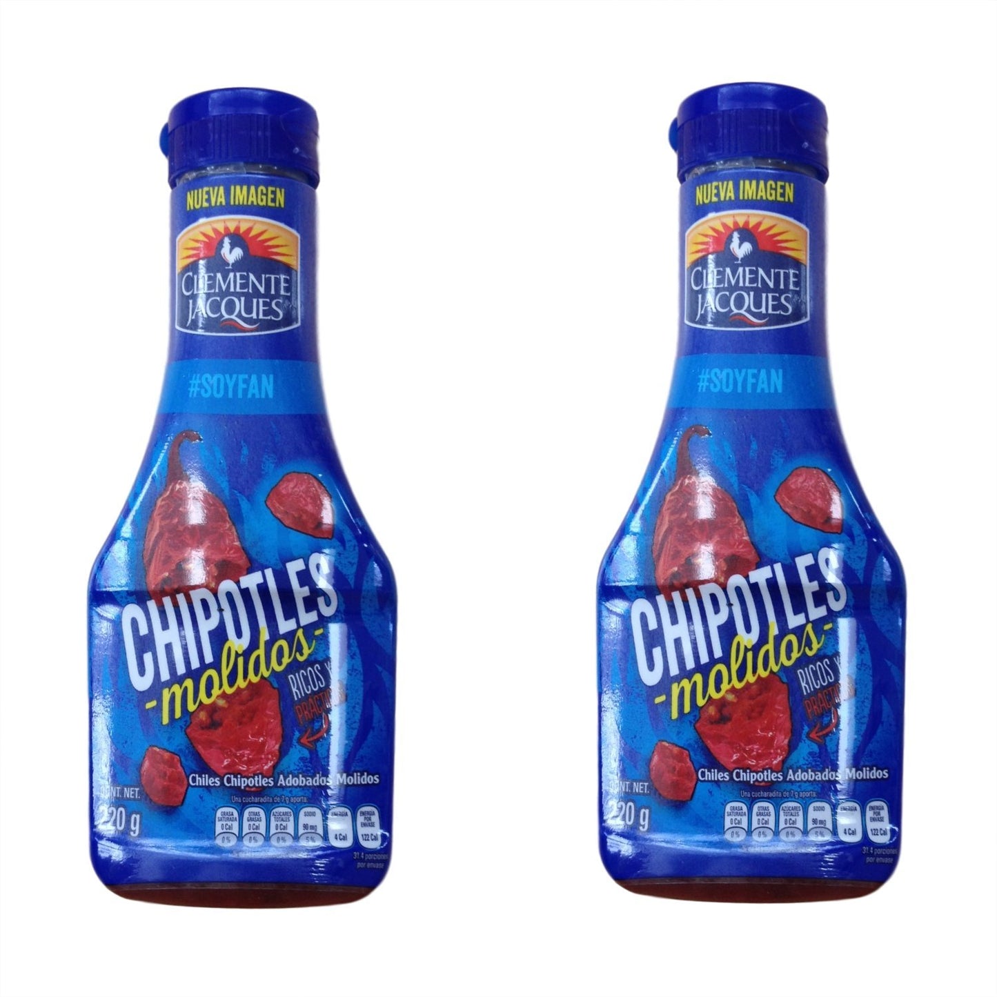 Chiles Chipotles Relish Molidos Adobados Clemente Jacques - Chipotle Peppers minced in Adobo sauce 7.7 oz Clemente Jacques (Pack of 2)