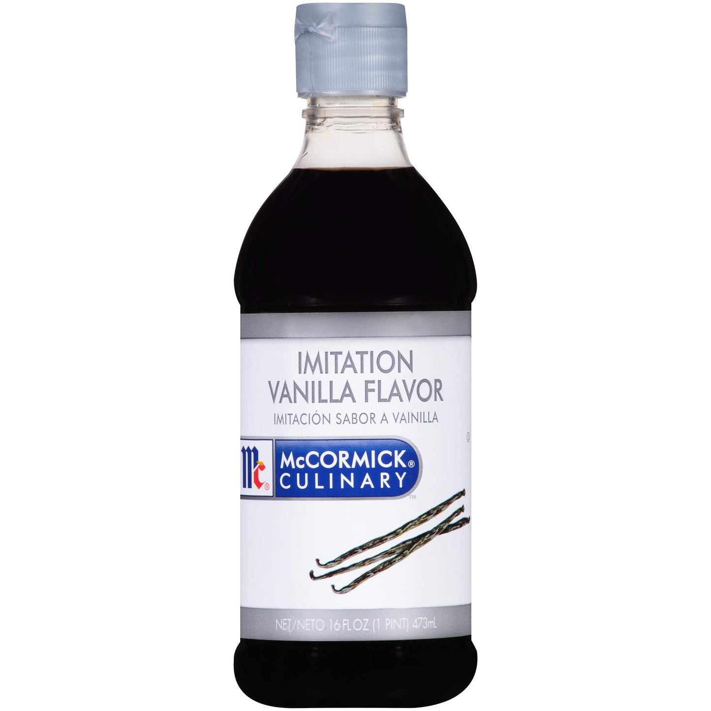 McCormick Culinary Imitation Vanilla Flavoring, 16 fl oz - One 16 Fluid Ounce Bottle of Imitation Vanilla Flavoring for Baking, Best for Cakes