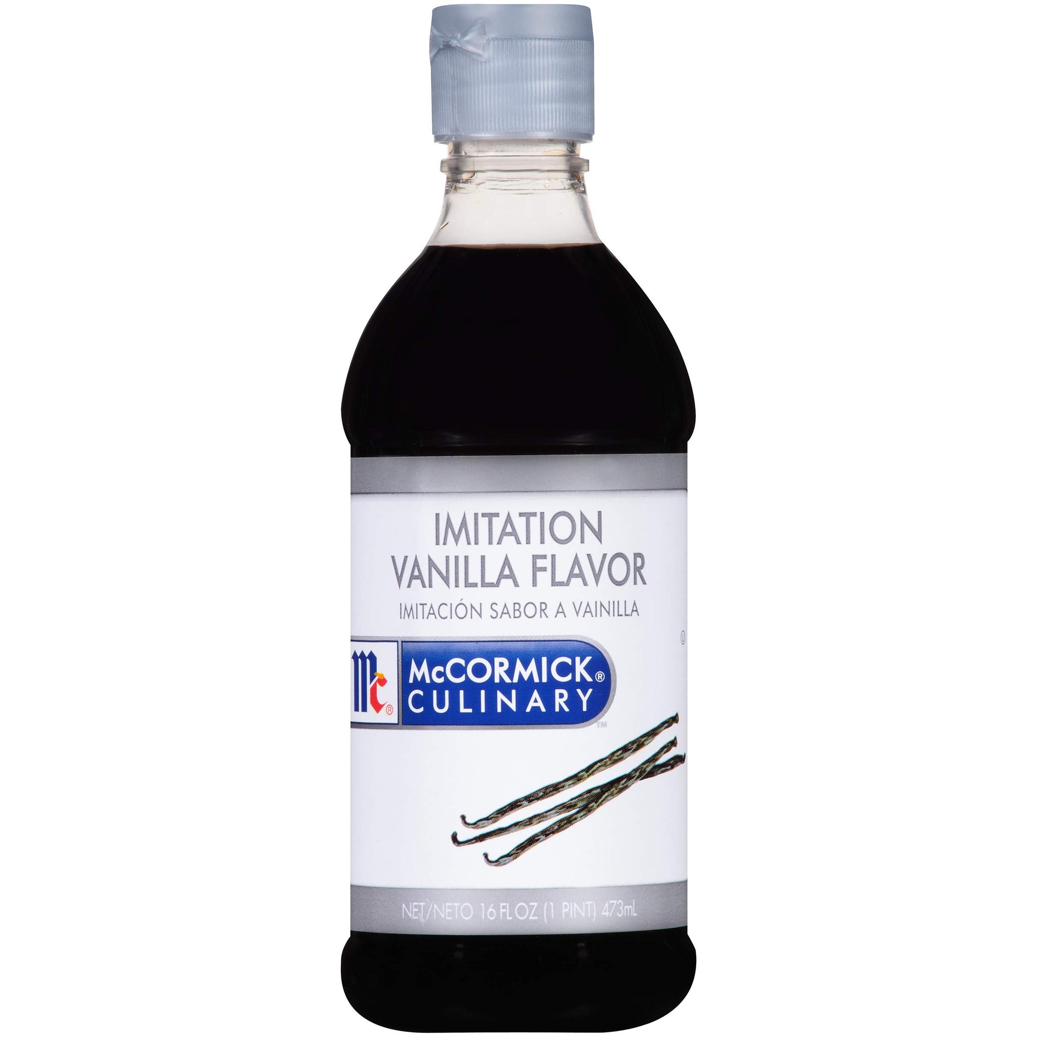 McCormick Culinary Imitation Vanilla Flavoring, 16 fl oz - One 16 Fluid Ounce Bottle of Imitation Vanilla Flavoring for Baking, Best for Cakes