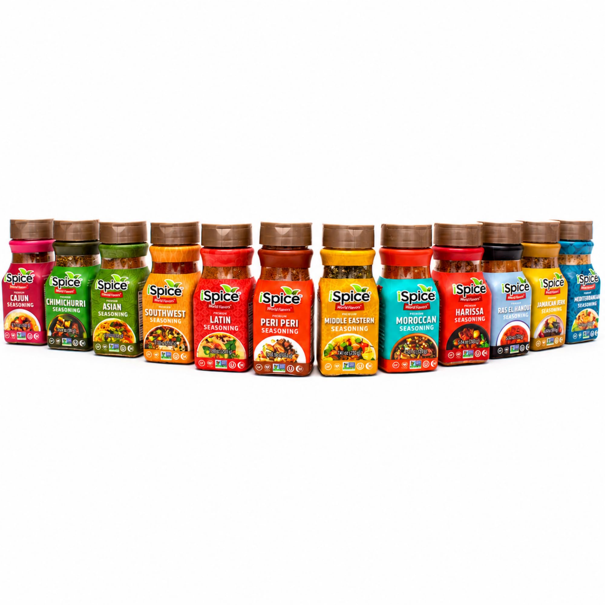 iSpice Starter Spice Set- Seasonings for Cooking, Spices and Seasonings Sets, Spices Variety Pack, Cooking Gifts for Men Home Basic Spice Set (12 Pack