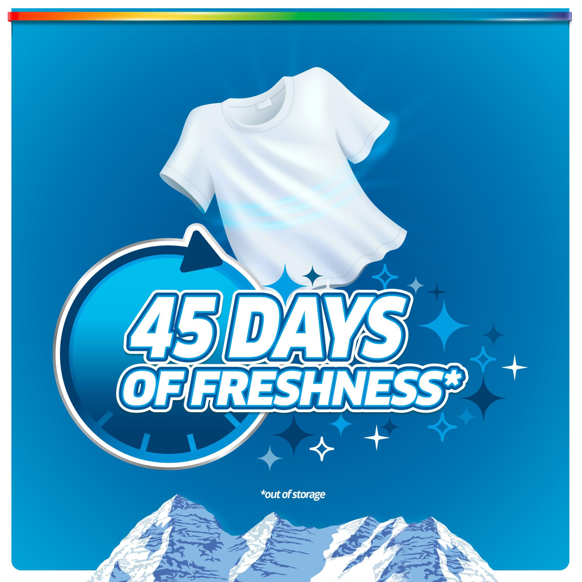 Purex Fresh Mountain Breeze Laundry Detergent Pacs, 66 Count, Pre Measured Pacs