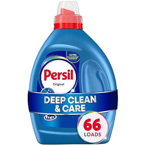 Persil Original Everyday Clean Liquid Laundry Detergent, 50 Fl Oz, 66 Loads, Ultra Concentrated, Deep Clean & Care for Colors & Whites, Laundry Soap