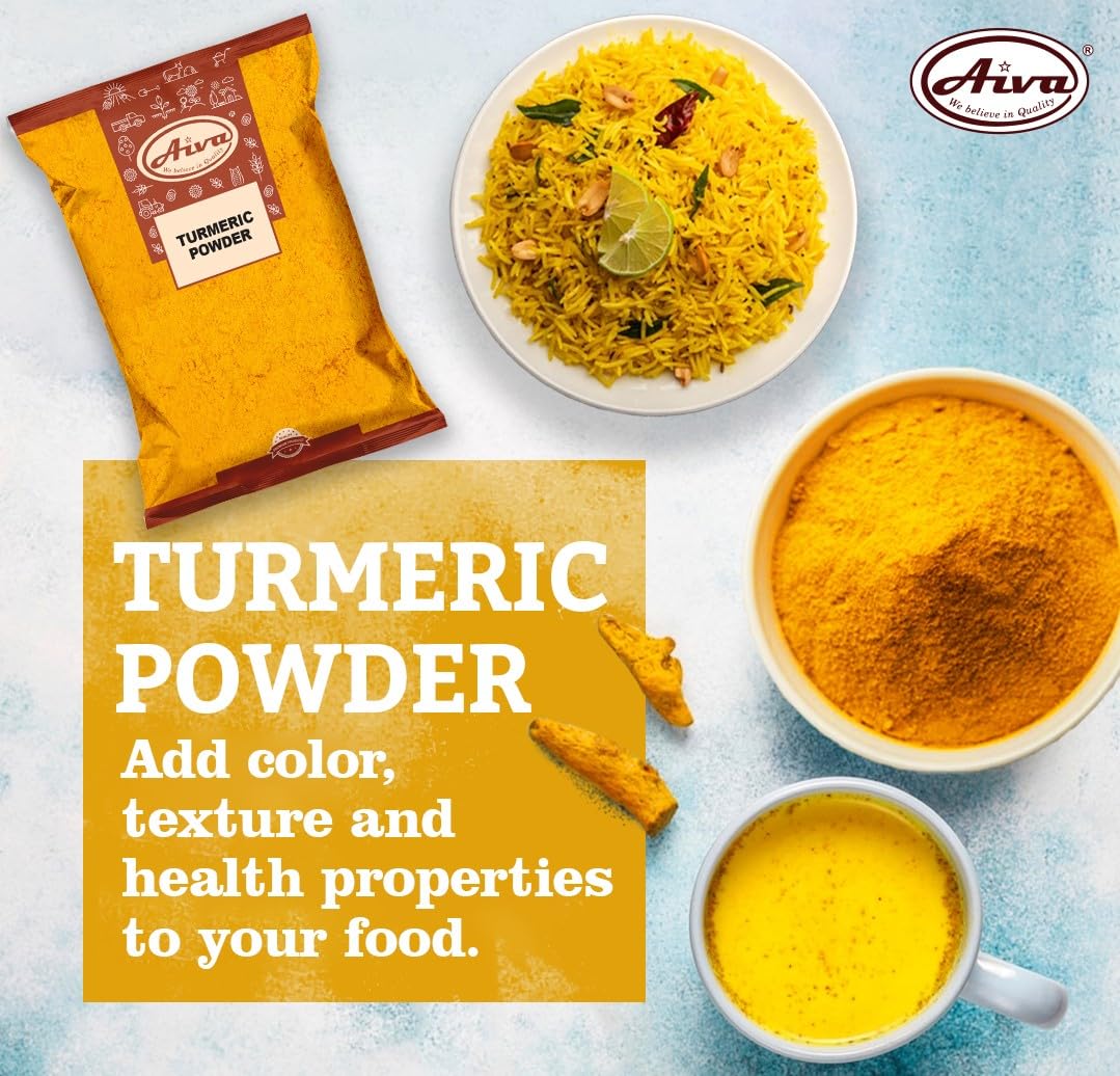 Aiva Turmeric Root Ground Powder | Haldi Root Powder (14 oz Pack Of 20)
