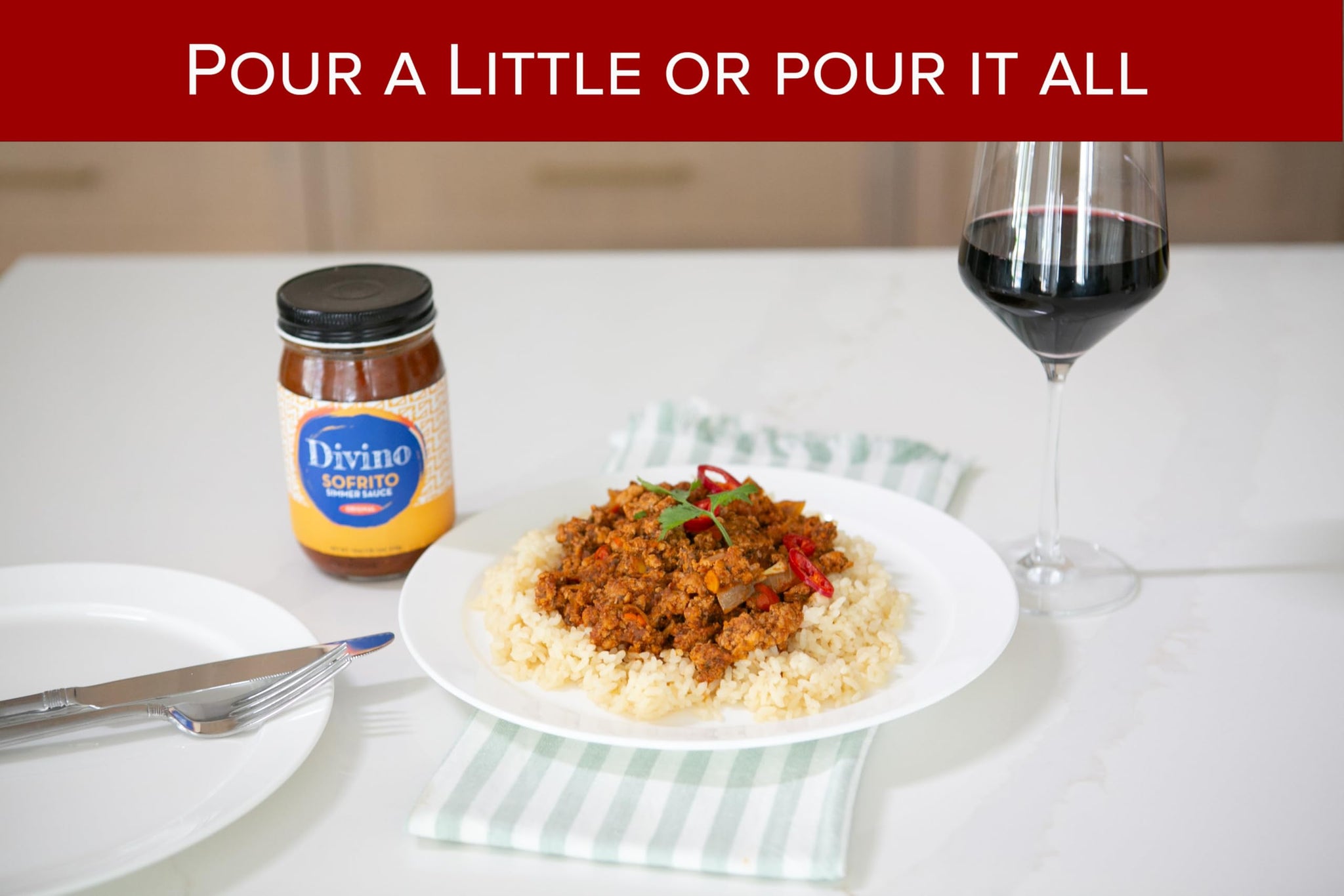 Divino Foods Sofrito Simmer Sauce - Latin Cooking Sauce & Marinade for Chicken, Rice & Meal Prep - Easy Dinner in Minutes, All Purpose Healthy Cooking