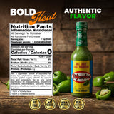 El Yucateco Green Habanero Hot Sauce, Authentic Mexican Chile Habanero Sauce, 8 fl oz (240 ml), Gluten Free (Pack of 1)