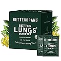 Betterbrand Mullein Tea Bags for Lung Detox - Respiratory Support with Thyme, Elderberry, Ginseng, Ginger, Caffeine Free Herbal Blend - 15 Tea Bags