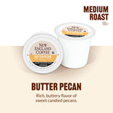 New England Coffee Single Serve Pods, Butter Pecan Medium Roast 10 Count (Pack of 1)