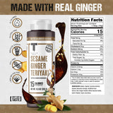 Taste Flavor Co. Wing Sauce and Marinade, Great Tasting, Keto Friendly, Low-Calorie Sauce (Sesame Ginger Teriyaki)