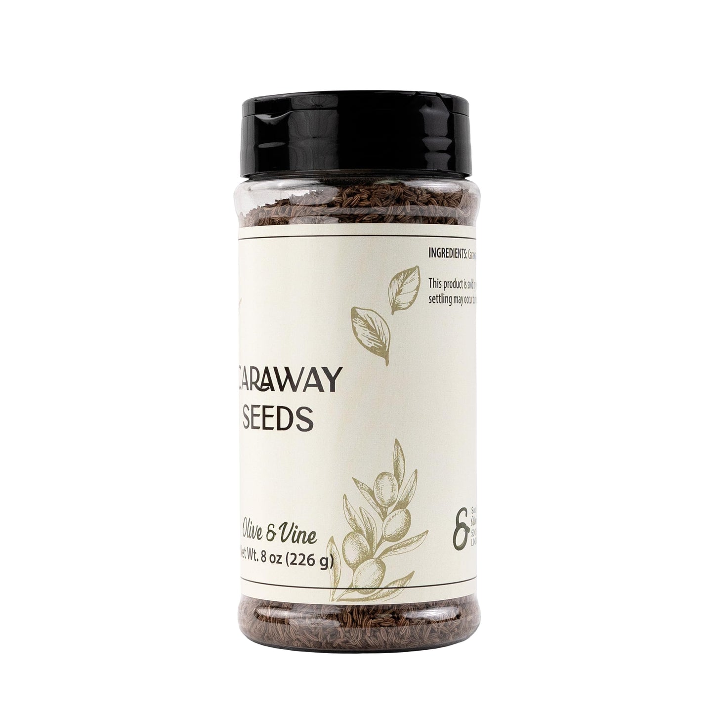 Olive & Vine Caraway Seeds, Earthy & Aromatic, Seasoning for Rye Bread, Sauerkraut, and Goulash, Rich Tradition, Authentic Taste, For Global Recipes