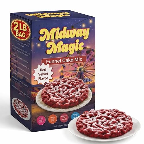 Carnival Food Funnel Cake Mix- Includes 2lb Funnel Cake Mix - Makes Up to 24 Funnel Cakes - Funnel Cake Maker - Mix For Funnel Cake for Easy Frying and Perfect Results