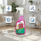 Blue Ribbon Plexi-Clean Acrylic & Plastic Cleaner 16 oz - 3 Pack - Vinyl Cleaner & Plastic Polish - Acrylic Surface Care for Furniture - Car Interior
