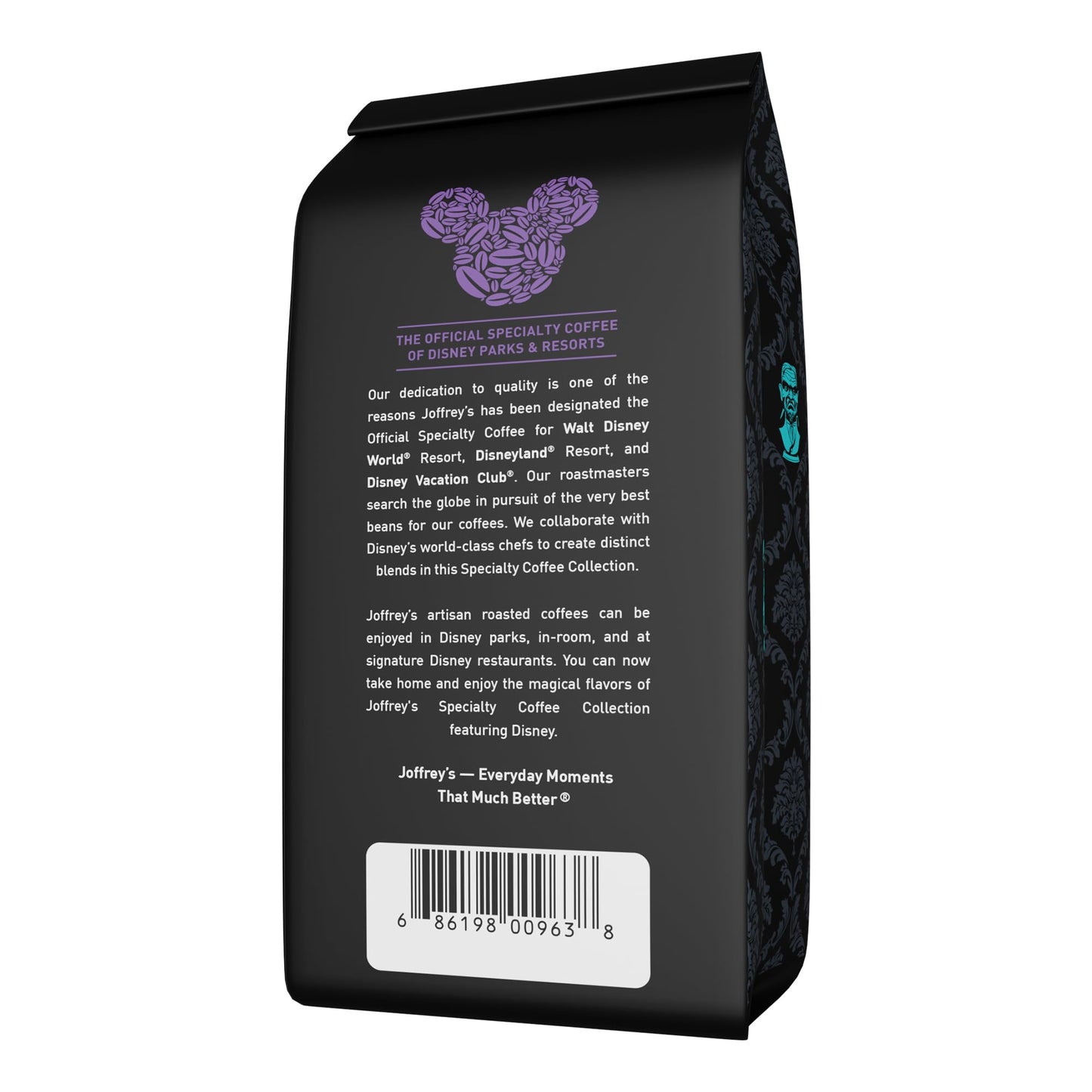 Joffrey’s Coffee - Disney Haunted Mansion Foolish Mocha Brew, Medium Roast Ground Coffee, Flavor Notes of Sweet Chocolate (Ground, 11oz)
