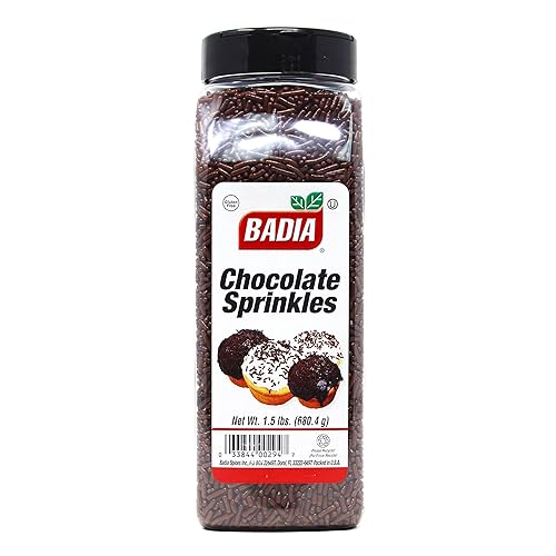 Badia Chocolate Sprinkles, 1.5 lbs - Sweet Topping for Desserts, Ice Cream, Cakes, and Baked Treats