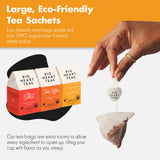 Big Heart Tea Co. Spicy Tea Bags Gift Set - Certified Organic, Ayurvedic Herbal Tea - Small Batch Ground Herbs, Spices in Zero Plastic Sachets