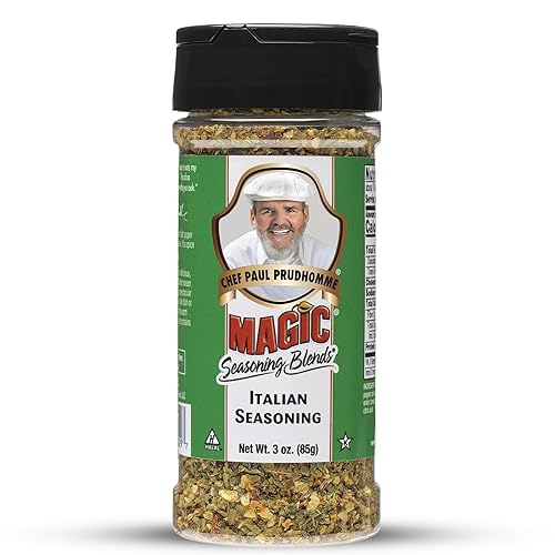 Chef Paul Magic Seasonings Blends Magic Italian Seasoning | No Sugar, No Salt Seasoning | Pure Parmesan cheese with herbs | Pizza Seasoning for Pasta