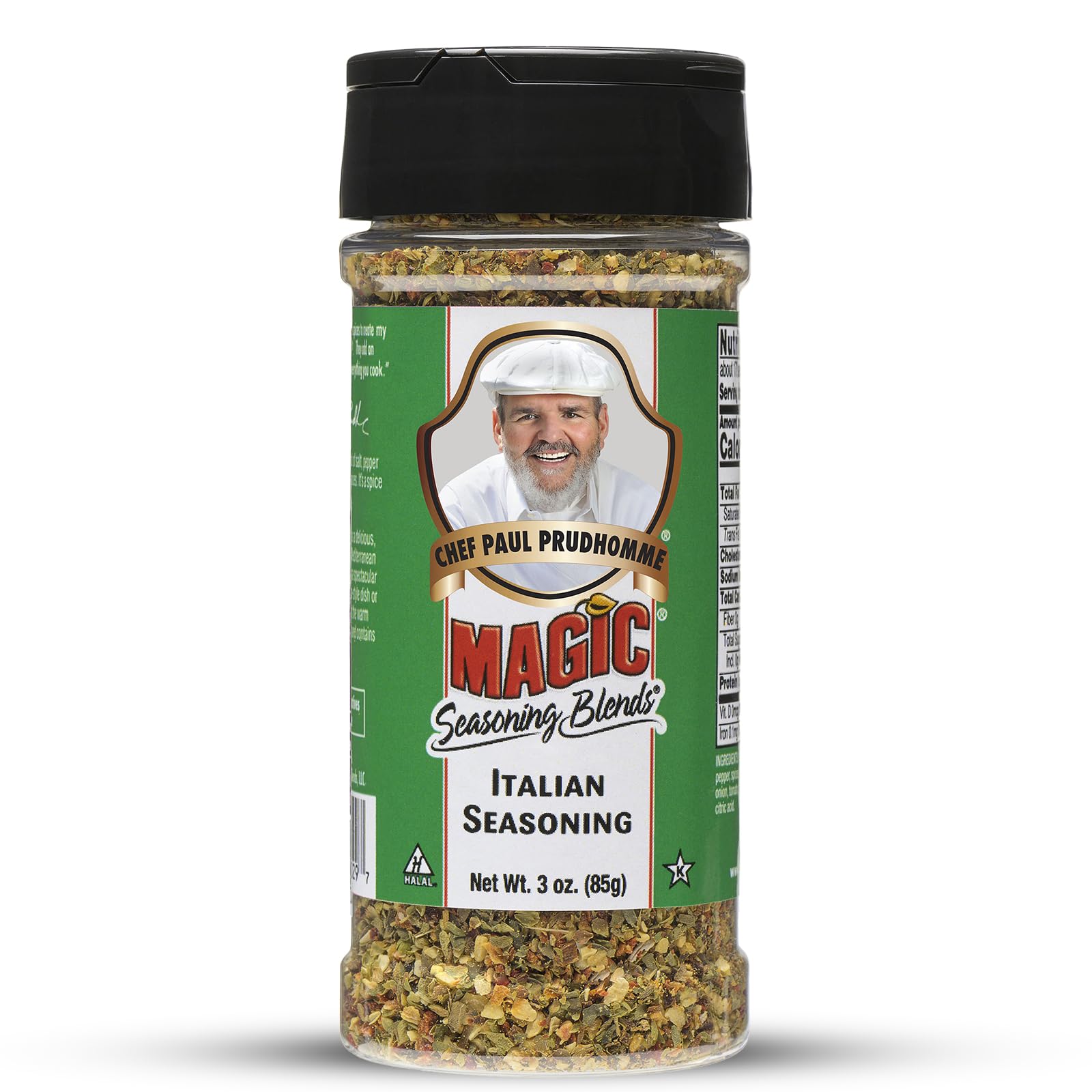 Chef Paul Magic Seasonings Blends Magic Italian Seasoning | No Sugar, No Salt Seasoning | Pure Parmesan cheese with herbs | Pizza Seasoning for Pasta