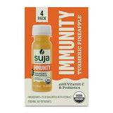 Suja Organic Immunity Defense Shot (2 Fl Oz x 4 Count) with Turmeric and Ginger | Immunity Boost & Support | Functional Shots | Cold-Pressed Juice