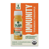 Suja Organic Immunity Defense Shot (2 Fl Oz x 4 Count) with Turmeric and Ginger | Immunity Boost & Support | Functional Shots | Cold-Pressed Juice