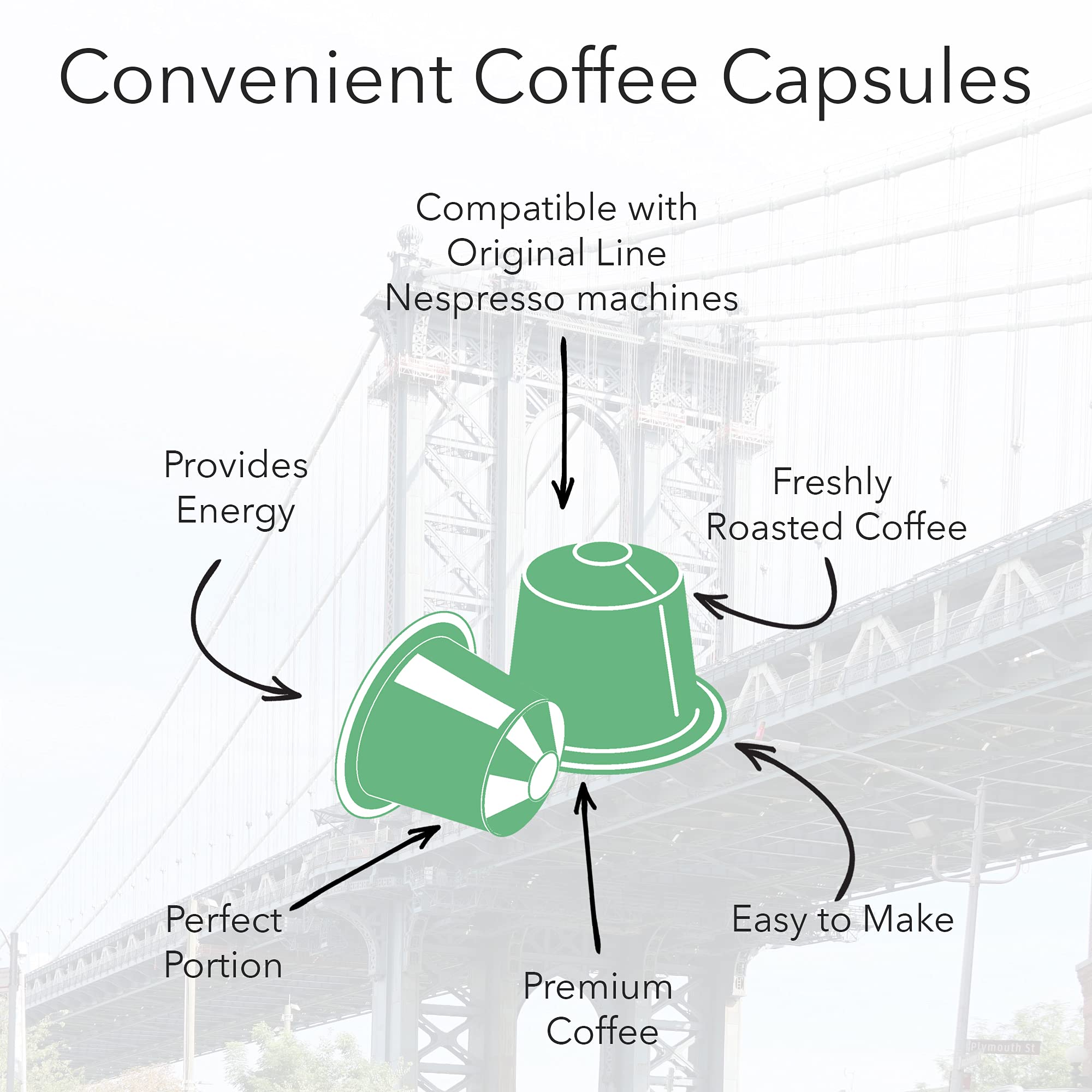 HiLine Espresso Coffee Pods Variety Pack, Medium Roast, 20 Count (Pack of 3), Single Cup Espresso Capsules, Compatible with Nespresso Original Brewers