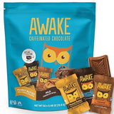 AWAKE - Caffeinated Chocolate Bites - 50mg Caffeine - Variety Pack (3 Flavors), 50 Bites - Peanut Butter, Milk, & Caramel - Energy Bites - Coffee