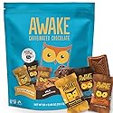 AWAKE - Caffeinated Chocolate Bites - 50mg Caffeine - Variety Pack (3 Flavors), 50 Bites - Peanut Butter, Milk, & Caramel - Energy Bites - Coffee